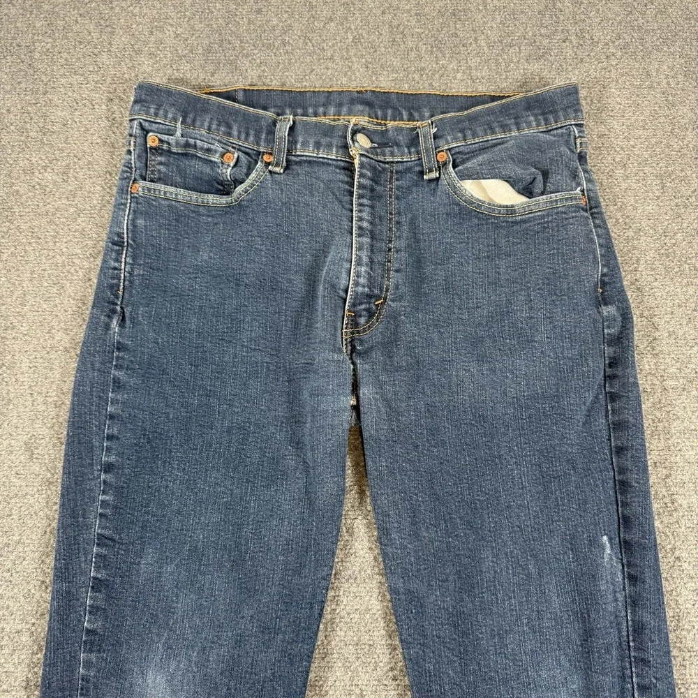 Levi's‎ Jeans Mens 35x30 (Fits 32x29) Blue 514 Slim Straight Stretch Medium Wash